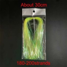 7color 1bag Fly Tying Gliss'n Glow Iridescent Flash Materials Trout Patterns 1mm Corrugated Flash Strands Sitmulating Fish Scale