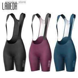 Cycling Shorts LAMEDA Women Cycling Shorts High Quality Bicyc Shorts with Shoulder Straps Bike Biking Bib Shorts Padding Breathab Quick-Dry L48