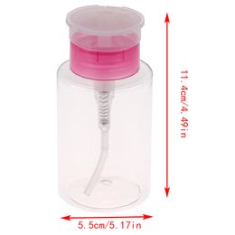 Nail Art Equipment 160ml Empty Pump Dispenser Remover Clean Bottle mini bottle