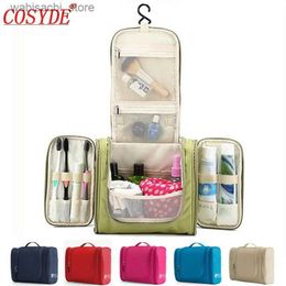 Cosmetic Bags Waterproof Nylon Travel Organizer Bag Uni Women Cosmetic Bag Hanging Travel Makeup Bags Washing Toiletry Kits Storage Bags L49