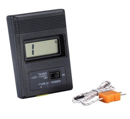 Digital LCD K Type Thermometer Temperature Instruments Single Input Pro Thermocouple Probe Detector Sensor Reader Meter TM 902C SN1541208