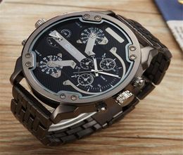 Oulm Large Big Watches Men Unique Designer Quartz Watch Male Heavy Stainless Steel Strap Wrist Mens Wristwatches7791698