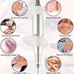 Nail Drill Pen Electric Portable Nail Polisher Handpiece Nail Drill Machine Part For Manicure Pedicure Grinder Accessories Tool