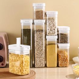 Storage Bottles Jar Food Crisper Spice Tea Grain Box Kitchen Mixed Beam Sealed