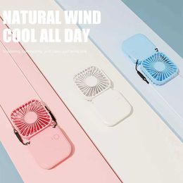 Electric Fans Fan Hanging Neck Foldable Small Electric Fan Portable Handheld Creative Student Dormitory Sports USB Outdoor Mini Fan