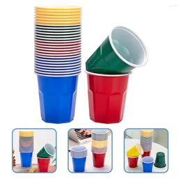 Disposable Cups Straws 100 Pcs Cup Daily Use Beverage Toy Water Pp Small Beer Convenient Espresso Reusable Hard Plastic