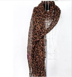 Whole female scarf warm High quality Designer scarves winter Leopard print Cotton Yarn Scarf shawl 20090CM2170164