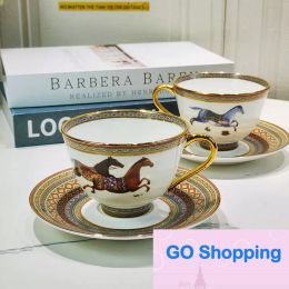 Wholesale Bone China Porcelain Mugs Coffee cups Cute Mugs Large Capacity 500ML Drinkware Birthday Gift Room Decoration