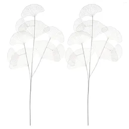 Decorative Flowers Artificial Leaf Spray Simulated Ginkgo Wedding Decorations Ceremony Po Props