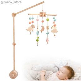 Mobiles# Baby Bed Bell Wood Mobile Toddler Rattles Toys Crib Bell Rattles Boho Style Kids Musical Toy 0-12 Months For Baby Newborn Gifts Y240412Y2404177R2J