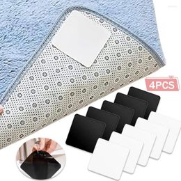 Bath Mats 4pcs/set Home Rug Gripper Anti-skid Rubber Mat Reusable Washable Non Slip Patch Tape For Tile Floors Carpets Corners Pad