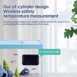 Fish Tank Electronic Water Temperature Gauge Aquarium LED Digital Display IR Measurement Thermometer Temp Control Accessories