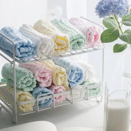 Towel 3 PCS 6 Layers Baby Cotton Gauze Muslin Face Wash Cloth Handkerchiefs Infant Feeding Saliva Towels