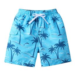 BAOHULU Kids Swim Shorts Cute Swimsuit Swimming Trunks Quick Dry Summer Swimwear Boys Beach Surf Board Male Clothing Pant 240412