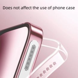 Metal Phone Dustproof Net Stickers For iPhone 15 Pro 15Pro Max 15 Plus Anti-Dust Mesh Dust Universal Earpiece Speaker Hole Cover