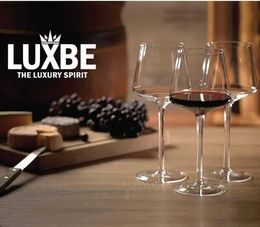 Wine Glasses Crystal Wine lasses Set 6 Red White Wine Lare lasses 100% Lead-Free lass Pinot Noir Burundy Bordeaux - 20. L49