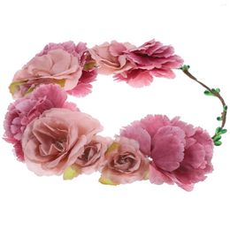 Decorative Flowers Floral Garland Crown Christmas Decorations Flower Girl Hair Accessories Wedding Headband