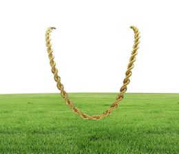 Gold Rope Chains For Men Fashion Hip Hop Necklace Jewellery 30inch Thick Link Chain2750413