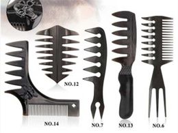 Hair Brushes Beard Comb Men Retro Slicked Back Style Tool Right Angel Texture Double Side Pomade Modelling E1502288634