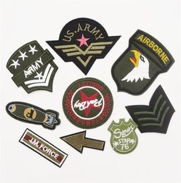 90Pcs Army Military Insignia Emblems Appliques Sew Ironon Patches Badges DIY247l1822484