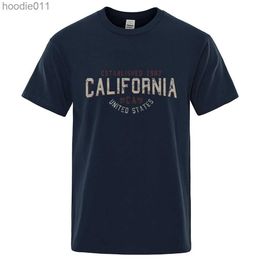 Men's Hoodies Sweatshirts Established in 1982 California USA mens T-shirts oversized cotton summer T-shirts breathable and loose O-neck shirts hip-hop T-shirts C24325