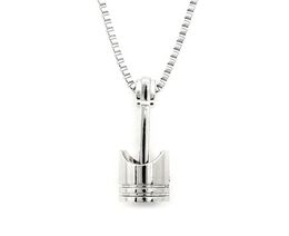 Mini Engine Piston Pendant Stainless Steel Necklace Biker Motorcycle Enthusiast Torque Necklaces Men Punk Rocking Jewellery SN635231971