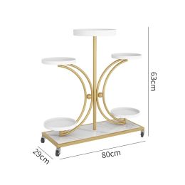 European Plant Support Light Luxury Metal Flower Stand Multi-layer Creative Rack for Plants Stable Load-bearing Indoor Garden