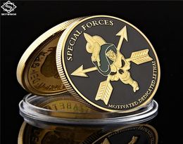 United States Army Special Forces Craft 1oz Gold Plated Challenge Coin Green Berets Liberty Collection6997592