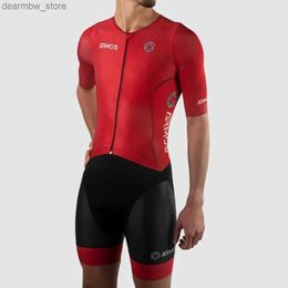 Cycling Jersey Sets Sila New Mens Bike Mtb Triathtes Clothing Running Sports Jumpsuit Inline Skating Lycra Comfort Cycling/running/skating Suit L48