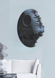 ZOOYOO War Death Star Art Wall Sticker Living Room Bedroom 3D Home Decor Sticker Detachable wall stickers for kids rooms1628272