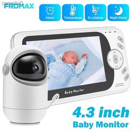 Baby Monitors 4.3-inch baby monitor camera 3X zoom remote pan tilt camera bidirectional audio night vision mother and child safety video monitoringC240412