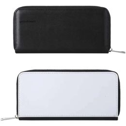 Heat Transfer PU Wallet Cm Sublimation Women S Purse Zipper Document Bag Large Capacity Lg