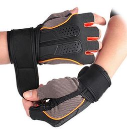 4 Colours Gym Body Building Training Fitness Gloves Outdoor Sports Equipment Weight lifting Workout Exercise breathable Wrist Wrap4052820
