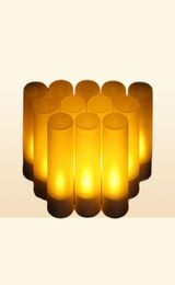 USB Rechargeable Led Candles With Flickering Flame Flameless Led Candles Home Decoration Christmas Tealight Candle Lights H12225178354