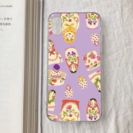 Russian Dolls Matryoshka Cute Phone Case For IPhone 15 14 11 12 13 Mini Pro XS Max Cover 6 7 8 Plus X XR SE 2020 Funda Shell