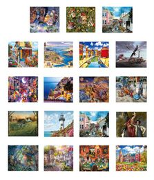 DIY 1000 Pieces Puzzle Set Beautiful Painting Country Landscape Jigsaw Toy Kids Adult Gifts L022633523051758