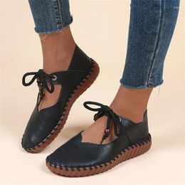 Casual Shoes Sewing For Women Spring Summer Ladies Flats Breathable Shoe 2024 Round Toe Solid Colour Outdoor Zapatos Para Mujeres