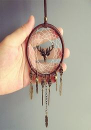 Mini Dreamcatcher Car Hanging Handmade Vintage Dream Catcher Decor Pendant Net With Feather Decoration Ornament1260765