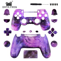 Cases Data Frog Replacement shell and buttons mod kit For jds 040 PS4 Slim DualShock 4 PlayStation 4 Pro Controller Housing Cover Case