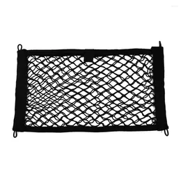 Car Organizer Holder Storage Net Large Elastic Mobile Caravans Network High Mesh Black