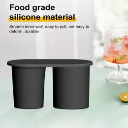 Baking Moulds Food-grade Ice Mould Kitchen Cube Tray Silicone With Lid For Tumbler Bpa Free 2 Cavities Cylinder Summer