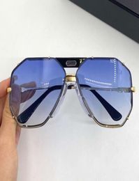 Legends 905 Sunglasses Gold BlackBlue Gradient Men Classic Sun Glasses with box4801433