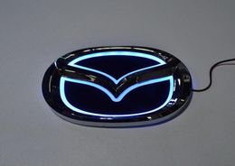 Car Styling Special modified whiteRedBlue 5D Rear Badge Emblem Logo Light Sticker Lamp For Mazda 6 mazda2 mazda3 mazda8 mazda cx7816191