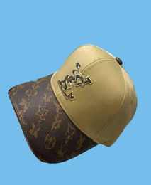2022 Classic top quality hat with box dust bag black brown blue pink white Character canvas featuring men baseball cap fashion wom7111389