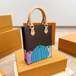 Sell Brown Designer Crossbody Bags L-letter Women Small Shoulder Tote Bag Ladies Fashion Jackolantern Pattern Cross Body Handbag 231115