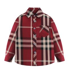 Toddler Boys Shirts Long Sleeve Plaid Shirt For Kids Spring Autumn Children Clothes Casual Shirts Tops 28 Years197S6020587