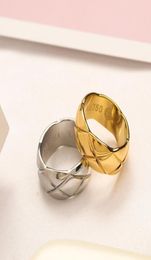 Designer Ring TopQuality Extravagant Love Ring Gold Silver Stainless Steel Letter Rings Fashion Women men Wedding Jewelry Lady Pa6381731