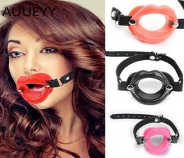 Massage Sex Slave Silicone Lips O Ring Open Mouth Gag Oral Mouth Gag ball Fetish Bdsm Bondage Restraints Erotic Toys Sex Toy For C2884043