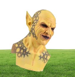 New Halloween Devil Clown Mask Yellow Goblins Mask Halloween Horror Mask Creepy Costume Party Cosplay Props 2009294080309