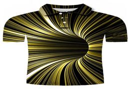 Striped dark road pattern men039s 3D printed Tshirt visual impact party top streetwear punk gothic round neck high quality Ame1758611